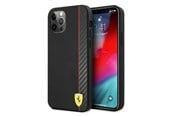 Mobile - Covers & Cases - Ferrari FESAXHCP12LBK iPhone 12 Pro Max Carbon Stripe - Black - 3700740499443