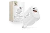 Mobile - Adapters & Chargers - Tech-Protect NCA45W-GAN AC Charger 2-Ports USB-C / USB-A 45W - White - 5906302335985