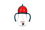 Babyvård - Akuku Non-spill cup with weighted straw BLUE/RED - A0164
