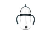 Babyvård - Akuku Non-spill cup with weighted straw BLUE/GREY - A0166