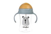 Babyvård - Akuku Cup with flip-top straw 300 ml / BEAR - A0203
