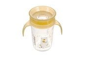 Babyvård - Akuku Non-spill cup 360° 240 ml with dual handle yellow - A0670