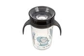 Babyvård - Akuku Non-spill cup 360° 240 ml with dual handle black - A0671