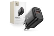 Mobile - Adapters & Chargers - Tech-Protect NCA45W-GAN AC Charger 2-Ports USB-C / USB-A 45W - Black - 5906302335992