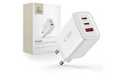 Mobile - Adapters & Chargers - Tech-Protect NCA65W-GAN AC Charger 3-Ports 65W - White - 5906302336074