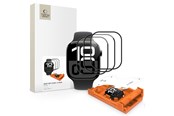 Mobiltelefontillbehör-Skyddsfilm - Tech-Protect  Easy Set Flex+ 3-Pack Tempered Glass for Apple Watch 42mm - Black - 5906302336135