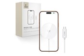Mobile - Adapters & Chargers - Tech-Protect A50 MagSafe 25W QI2.2 Wireless Charger - White - 5906302339389