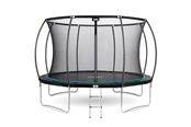 Studsmatta - Salta Trampolin Cosmos Ø427 cm, svart inkl. stege och säkerhetsnät - 805-849