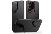 Mobile - Covers & Cases - Tech-Protect Kevlar Aura MagSafe Case for Samsung Galaxy S26 Ultra - Black and Orange - 5906302352425
