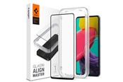 Mobiltelefontillbehör-Skyddsfilm - Spigen ALM Glass FC Tempered Glass for Samsung Galaxy M53 5G - Black - 21078-0