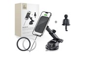 Mobile - Adapters & Chargers - Tech-Protect MM15W-V9 Car Mount with MagSafe for Dashboard and Ventilation Grille 15W - Black - 5906302380695