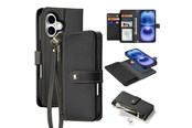 Mobile - Covers & Cases - Dux Ducis Lava Leather Case for iPhone 16 - Black - 6934913004906