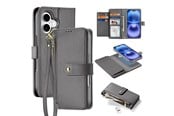 Mobile - Covers & Cases - Dux Ducis Lava Leather Case for iPhone 16 - Grey - 6934913004913