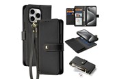 Mobile - Covers & Cases - Dux Ducis Lava Leather Case for iPhone 15 Pro - Black - 6971824163155