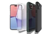Mobile - Covers & Cases - Spigen Crystal Hybrid iPhone 15 Plus Case - Clear Blue - Spigen Crystal Hybrid, navy blue - iPhone 15 Plus