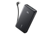 PowerBank - Anker Zolo Power Bank (20000 mAh - 22.5W Built-In USB-C Cable) - Black - 20000 mAh - A110EH11