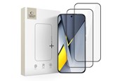 Mobiltelefontillbehör-Skyddsfilm - Tech-Protect Glass Fit+ 2-pack for Xiaomi Poco F8 Pro - Black - 5906302352678