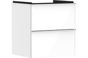Dusch och monteringstillbehör - Hansgrohe xelu q vanity unit high gloss white 580/475 with 2 - 54023000