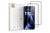 Mobiltelefontillbehör-Skyddsfilm - Tech-Protect Glass Fit+ 2-Pack Tempered Glass for Xiaomi 17T Pro - Black - 5906302323463