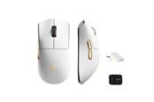 Mus - MCHOSE K7 Ultra Lightweight Wireless (White Gold) - Gamingmus - Optic - 5 knappar - Vit - HW-K7-11