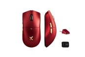Mus - MCHOSE K7 Ultra Lightweight Wireless (Iron Red) - Gamingmus - Optic - 5 knappar - Röd - HW-K7-12