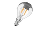 Glödlampor - Osram LED-glödlampa mini-ball mirror filament 350lm 4W/827 (31W) E14 - 4099854070037