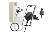 Mobile - Adapters & Chargers - Tech-Protect mm15W-V5 Magnetic MagSafe Car Mount for Air Vent / CD Slot - Black - 5906302361083