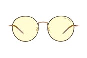 Spelglasögon - Gunnar Ellipse - prescription glasses - for computer - frame: black / gold - lens: amber - ELL-10901