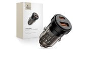 Mobile - Adapters & Chargers - Tech-Protect  CC03 45W Car Charger 2-Ports USB-A / USB-C - Black - 5906302361656
