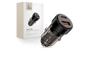 Mobile - Adapters & Chargers - Tech-Protect CC03 2-port PD75W car charger - black - 5906302361663