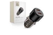 Mobile - Adapters & Chargers - Tech-Protect Car Charger CC03 2-Ports PD100W - Black - 5906302361687