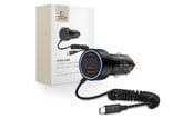 Mobile - Adapters & Chargers - Tech-Protect CC05 Car Charger 2-Ports PD60W + USB-C Cable - Black - 5906302361717