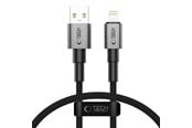 USB-kabel - Tech-Protect Ultraboost DNA USB-A / Lightning Cable 12W/2.4A 25 cm - Grey - 5906302361731