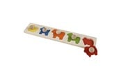 Träleksaker - Primi Passi - Wooden Studded Board Animal Gutter - PP1004
