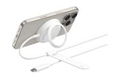 Mobile - Adapters & Chargers - Belkin UltraCharge 25w Qi2 Pad with kickstand - White - WIA014KQWH
