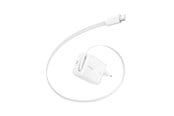 Mobile - Adapters & Chargers - Belkin BoostCharge 67W USB-C with Retractable USB-C Wall Charger - PPS - WCH022KQWH