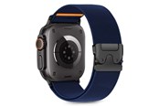 Smartwatch - Accessories - Tech-Protect Nylon Clasp Strap for Apple Watch 44 / 45 / 46 / 49 mm - Navy Blue - 5906302363032