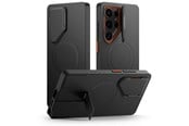 Mobile - Covers & Cases - Tech-Protect Kevlar Aura MagSafe Case for Samsung Galaxy S25 Ultra - Black and Orange - 5906302363261