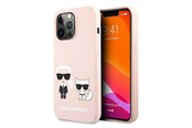 Mobile - Covers & Cases - Karl Lagerfeld Silicone Karl&Choupette Case for iPhone 13 Pro / iPhone 13 - Light Pink - 3666339027193