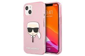 Mobile - Covers & Cases - Karl Lagerfeld Glitter Karl's Head Case for iPhone 13 mini - Pink - 3666339027537
