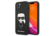 Mobile - Covers & Cases - Karl Lagerfeld Saffiano Ikonik Karl's Patch Case for iPhone 13 mini - Black - 3666339028176