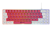 Tangentbord - AeroCool Gamiac TKL69G - White/Red - SF - Kailh Blue - GAKM-G69NW2R.21