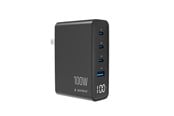 Mobile - Adapters & Chargers - Gembird 4-port 100 W GaN USB fast charger - TA-UC-1A3C-PD100-01-BK