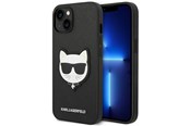 Mobile - Covers & Cases - Karl Lagerfeld Saffiano Choupette Head Patch Case for iPhone 14 Plus - Black - 3666339076962