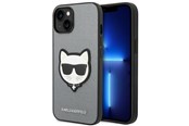 Mobile - Covers & Cases - Karl Lagerfeld Saffiano Choupette Head Patch case for iPhone 14 Plus - silver - 3666339077006