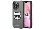 Mobile - Covers & Cases - Karl Lagerfeld Saffiano Choupette Head Patch case for iPhone 14 Pro - silver - 3666339077013