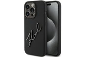 Mobile - Covers & Cases - Karl Lagerfeld Silicone Karl Script case for iPhone 15 Pro - black - 3666339168179