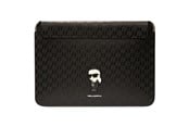 Väskor - Karl Lagerfeld Saffiano Monogram Ikonik case for a 16" laptop - black - 3666339170530