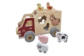 Träleksaker - Playwood Wooden Shape Car Farm Animals - RS303A