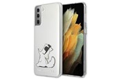 Mobile - Covers & Cases - Karl Lagerfeld Choupette Fun Case for Samsung Galaxy S21+ - Transparent - 3700740496947
